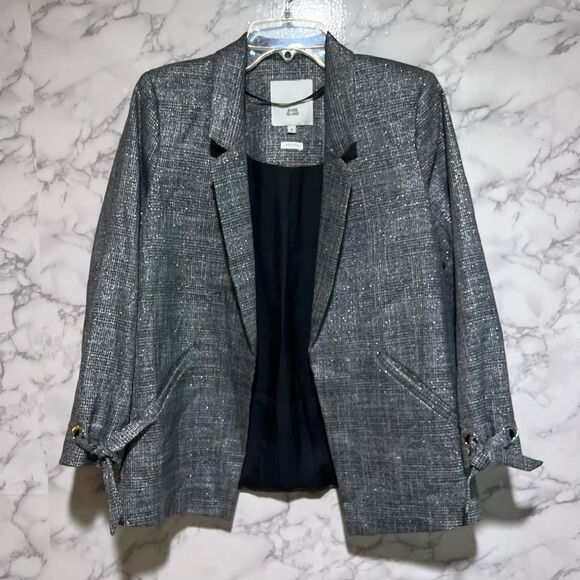 River Island Jackets & Blazers - River Island Petite Grey Blazer UK 6 / EUR 32